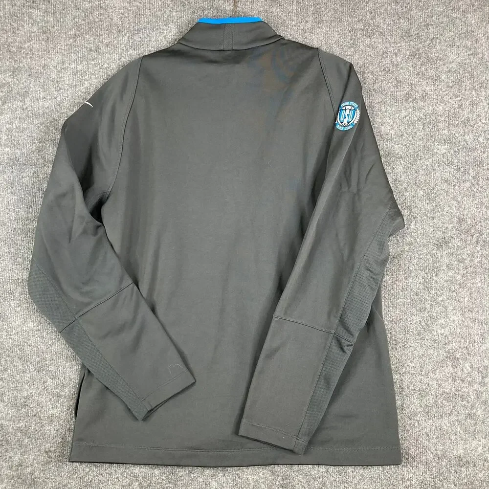 Nike Golf Therma‎ Fit 1/4 Zip Pullover Mens L Gray Blue Tour Performance